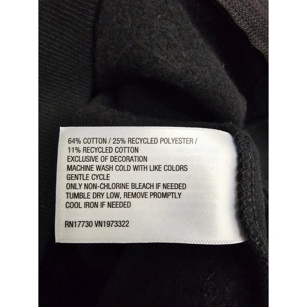 Wild Fable Womens Black Cropped Full Zip Hoodie Sweatshirt White Piping Size S - Picture 5 of 7